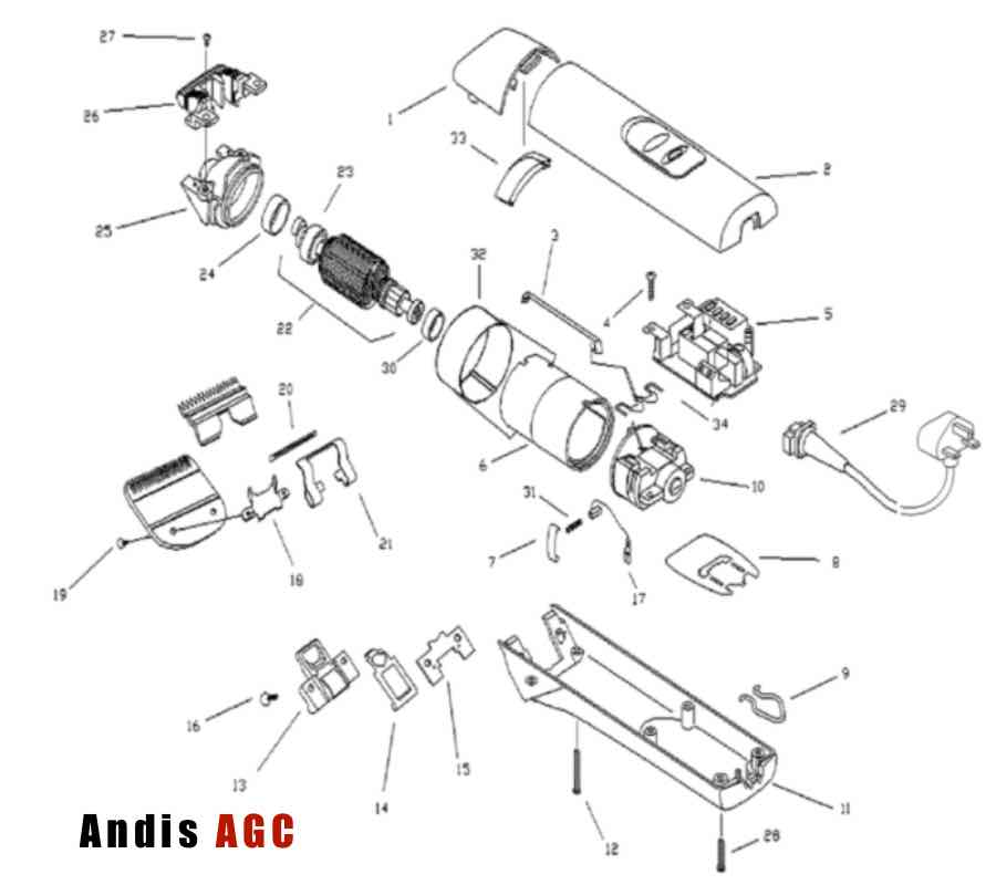 Andis AGC Clipper Spare Parts