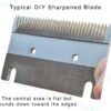 DIY sharpened clipper blade
