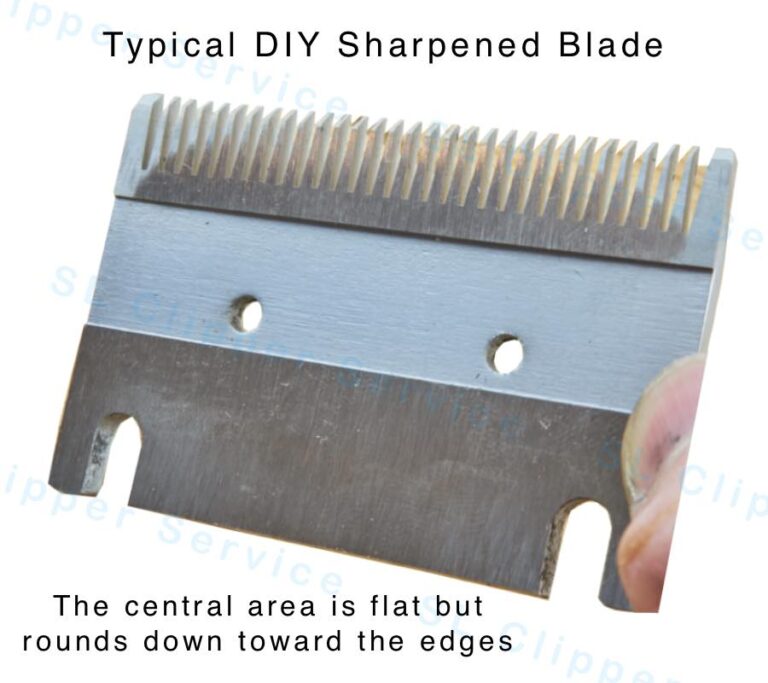 DIY sharpened clipper blade